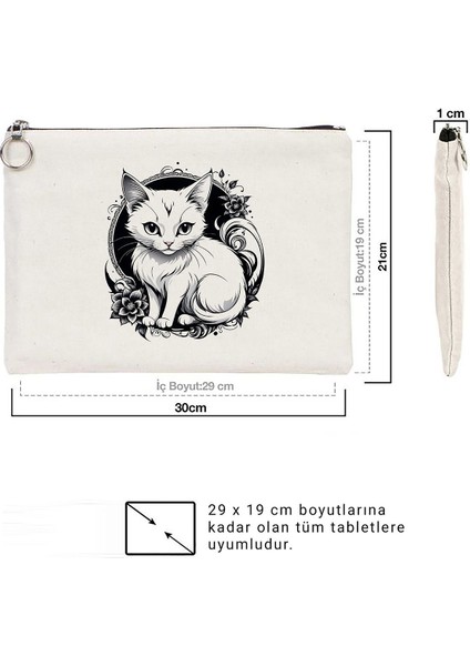Tattoo Tablet/portföy Çanta - Astarlı 30X21 cm Beyaz modelleri