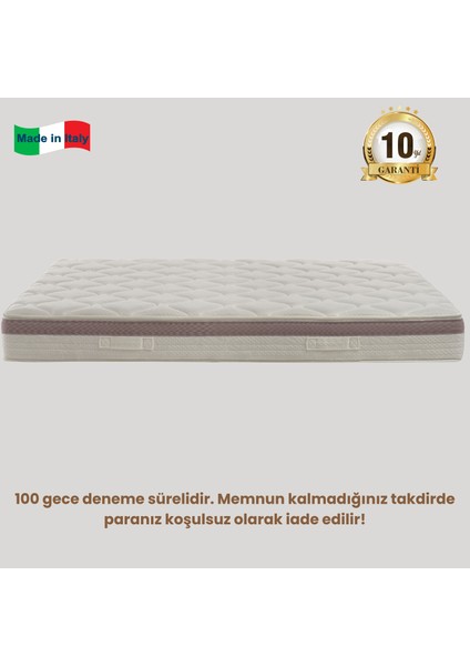 Firenze Ultra Ortopedik Memory Foam Yatak | Isı ve Ağırlık Dengeleyici Yapısı ile Lüks ve Sağlığın Buluştuğu Nokta | Made In Italy