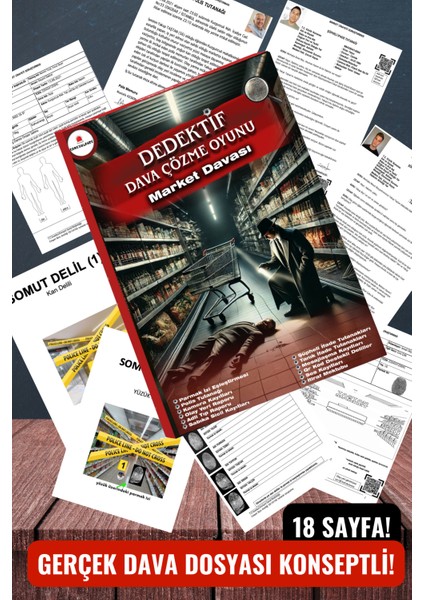 Cinayet Çözme / Dedektif Oyunu / Katil Kim / Suçlu Kim / Dedektiflik Oyunu / Market Davası fiyatları