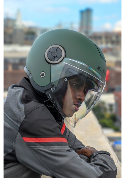 Classy Mat Yeşil Kask
