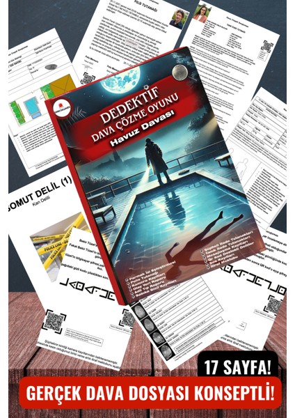 Cinayet Çözme / Dedektif Oyunu / Katil Kim / Suçlu Kim / Dedektiflik Oyunu / Havuz Davası fiyatları