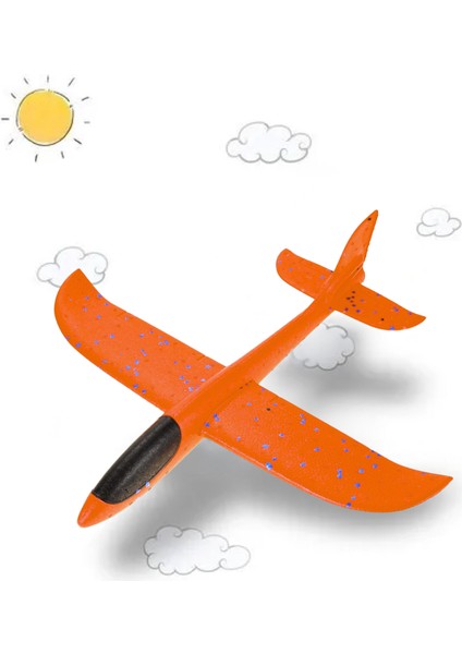 Yeşil & Turuncu Çocuk Köpük Uçak 2'li Set - El Planörü, Elle Atılan Dayanıklı Uçan Oyuncak indirimleri