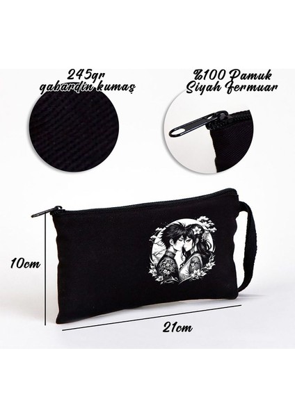 Tattoo Bez Kalemlik Çanta 21X10 cm Siyah fiyatları