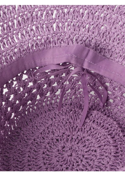 Örgü Detaylı Bucket Şapka