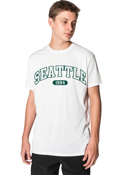 Felix Dies Beyaz Oversize Kalıp Baskılı Unisex T-Shirt