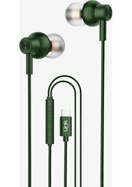 H72 Mikrofonlu Yüksek Baslı Kulak Içi Type-C Kablolu Kulaklık