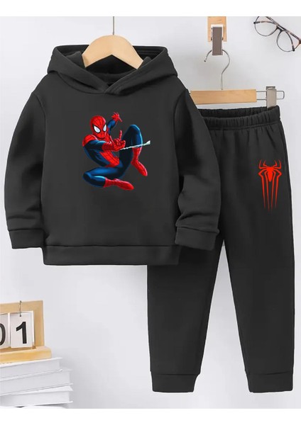Kışlık Kız Erkek Çocuk Eşofman Takımı 5 6 7 8 9 10 11 12 Yaş Unisex Örümcekadam