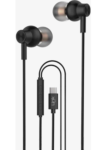 H72 Mikrofonlu Yüksek Baslı Kulak Içi Type-C Kablolu Kulaklık