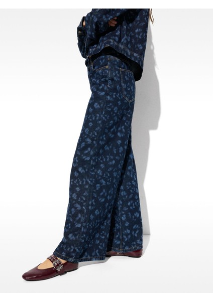 Onlıne Özel - Desenli Denim Pantolon fırsatları