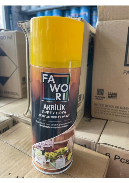 Akrilik Sprey Boya Krom Sarı