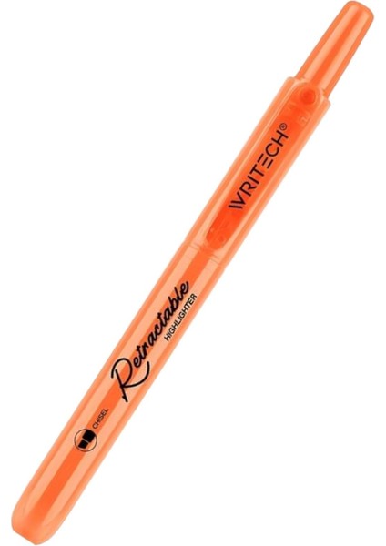 Neon Turuncu Basmalı Fosforlu Kalem W-805S