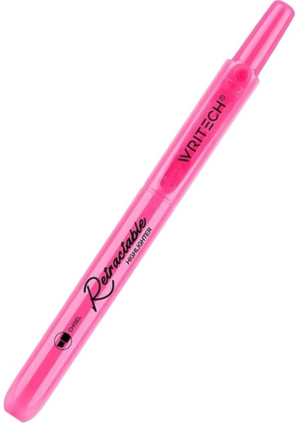 Neon Pembe Basmalı Fosforlu Kalem W-805S