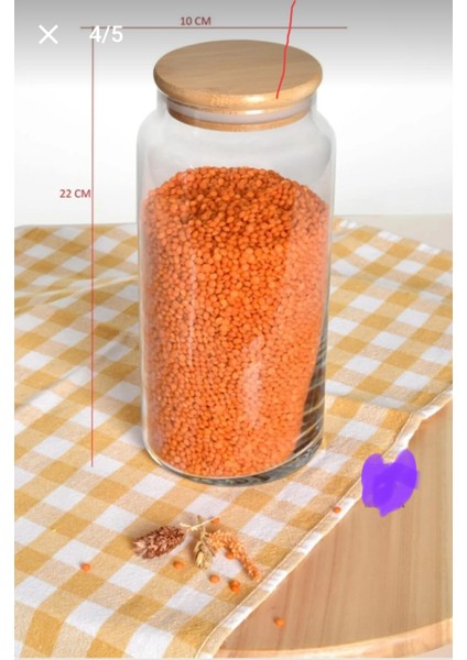 12'li Vakumlu Kapaklı Büyük Boy 1300 ml Kavanoz Takımı