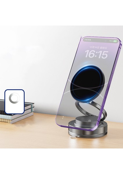 Araç Telefon Tutucu Magsafe Manyetic Vakumlu Cam Pürüzsüz Gövde Uyumlu V28