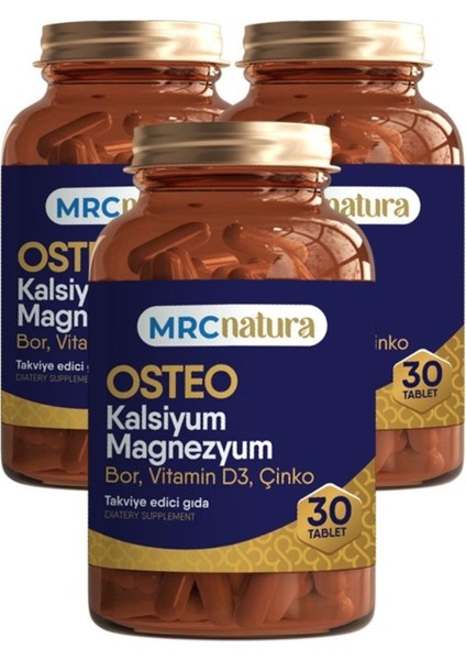 Osteo Kalsium Magnezyum 30 Tablet x 3 Adet