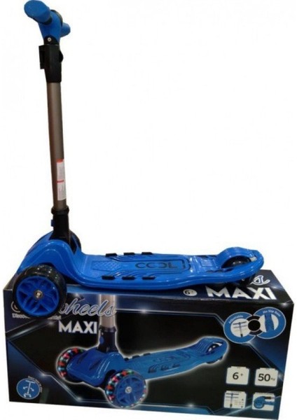 Scooter Cool Wheels Işıklı Maxi Mavi Twist Scooter 5+