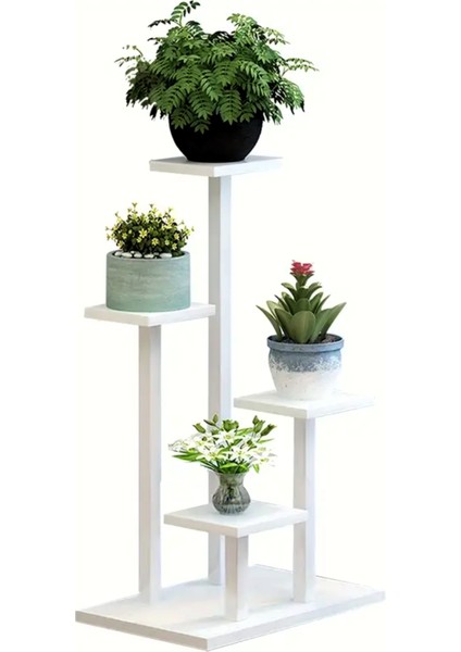 Miami Model Çok Katlı Metal Saksı Çiçek Bitki 4 Kat Standı (1 ADET FİYATI) Salon Oturma Balkon