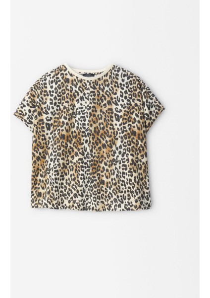 Leopar Desenli T-Shirt fiyatları