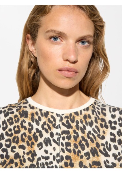 Leopar Desenli T-Shirt modelleri