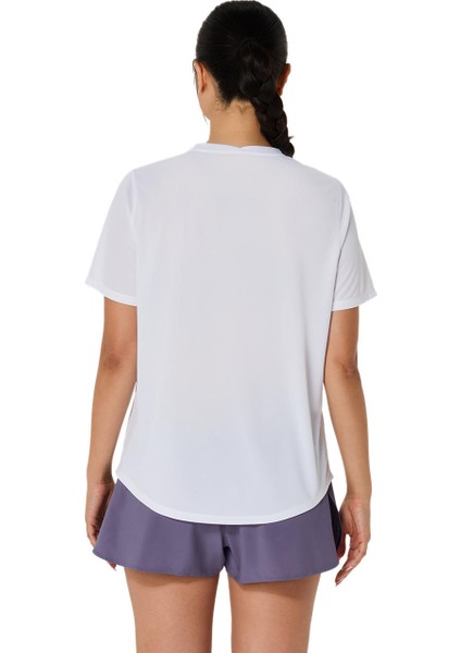 Asics Core Ss Top Kadın Beyaz Kısa Kollu Tshirt 2012D170-100