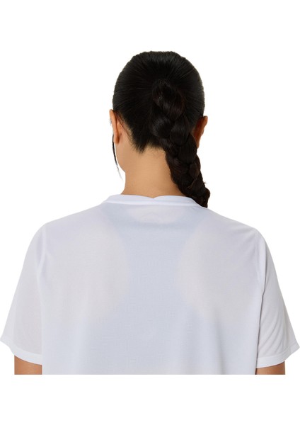 Asics Core Ss Top Kadın Beyaz Kısa Kollu Tshirt 2012D170-100