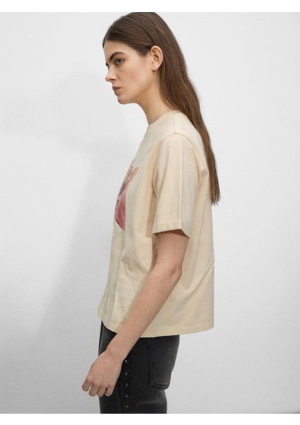 Kiraz Desenli T-Shirt