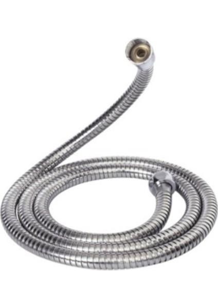 Prinç Avrupa Duş Spiral Hortumu + Krom Kaplı Çift Kenetli Sık Dokuma + 60 cm