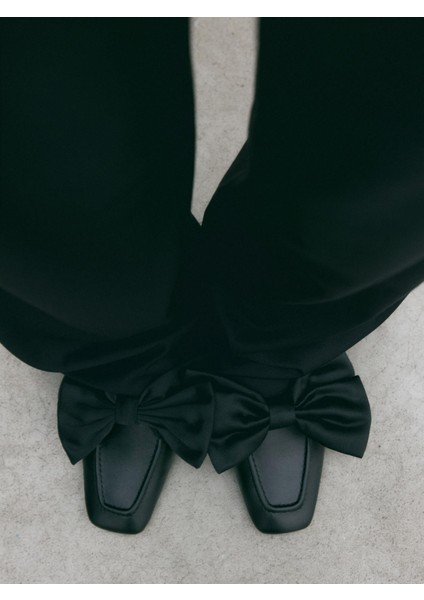 Fiyonklu Deri Loafer