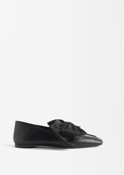 Fiyonklu Deri Loafer