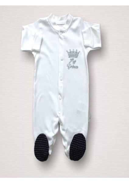 Süper Prens Nakışlı Cotton Antibakteriyel 10LU Zıbın Takımı Hastane Çıkışı