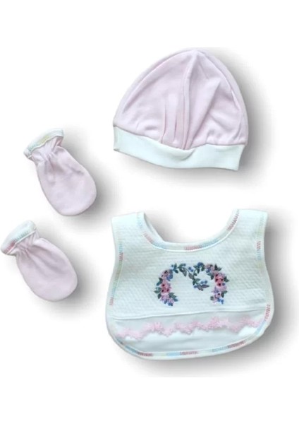 Anadolunun Kalbi Nakışlı Cotton Antibakteriyel 5li Zıbın Takımı Hastane Çıkışı
