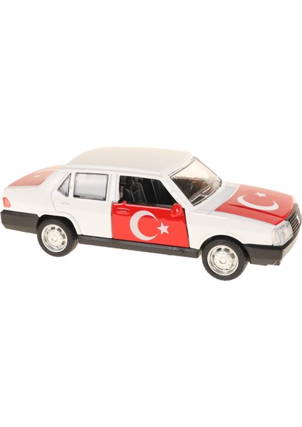 Metal Çek Bırak Kapıları Açılan Şahin Araba 1:36 Ölçek Ay Yıldızlı