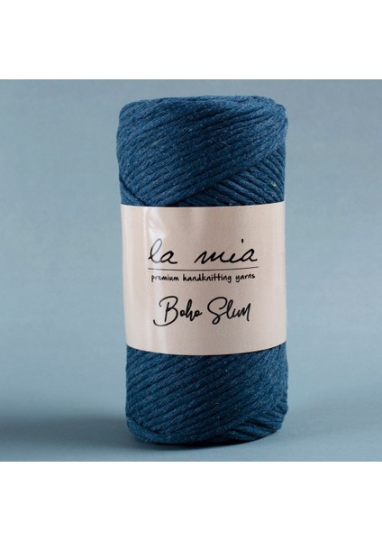 Boho Slim Havacı Mavi El Örgü ipi -L110 - 34199
