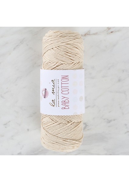 Baby Cotton Krem El Örgü ipi - L002 - 33636