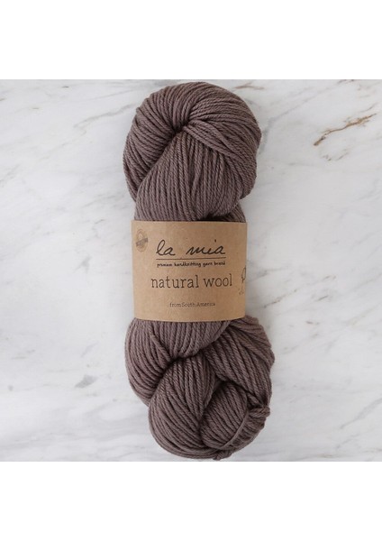 Natural Wool Açık Kahverengi El Örgü ipi - H5 - 33604