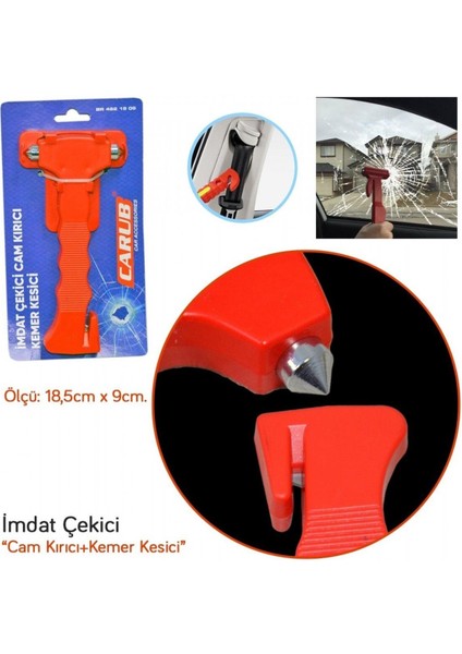 Acil çıkış için pratik ve güvenli kemer kesici askılı araç gereç, TR menşei, evrensel fiyatları