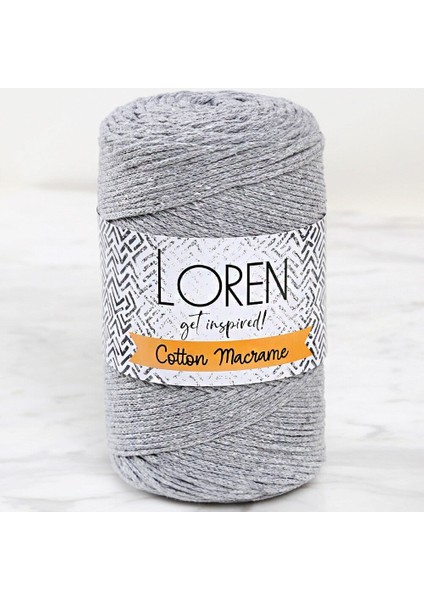 Cotton Macrame Gri - R082 - 34357