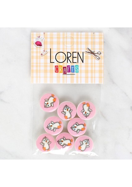 Crafts 8'li Penguen Düğme - 1038