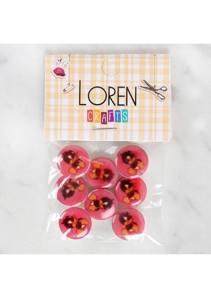 Crafts 8'li Ördek Düğme - 1209