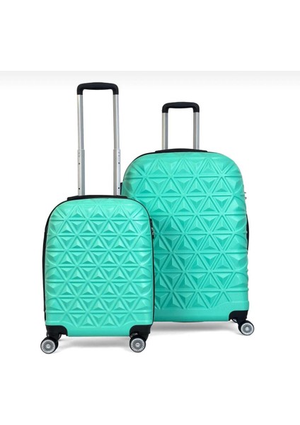 Piramit Desen Abs Seyahat Valizi, Canyon Serisi, Kabin Boy&büyük Boy