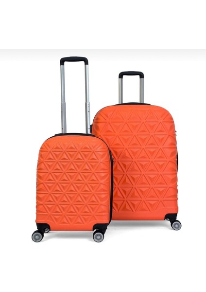 Piramit Desen Abs Seyahat Valizi, Canyon Serisi, Kabin Boy&büyük Boy