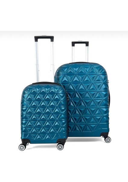 Piramit Desen Abs Seyahat Valizi, Canyon Serisi, Kabin Boy&büyük Boy