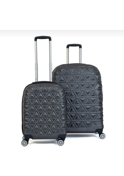 Piramit Desen Abs Seyahat Valizi, Canyon Serisi, Kabin Boy&büyük Boy