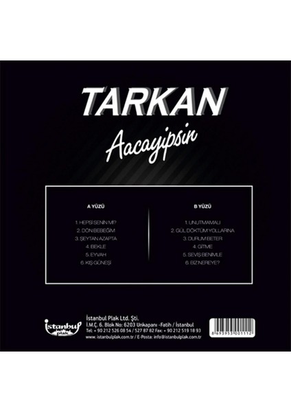 Tarkan Aacayipsin Plak