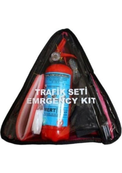 Tüvtürk Uyumlu Üçgen Trafik Seti Bez Çantalı ve Karayollarına Uygun Ilk Yardım Üçgen fiyatları