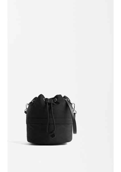 Teknik Kumaş Bucket Çanta