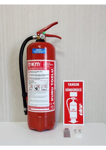 Ikm 6 kg Kuru Tozlu Yangın Tüpü / Ruhsata Uygun