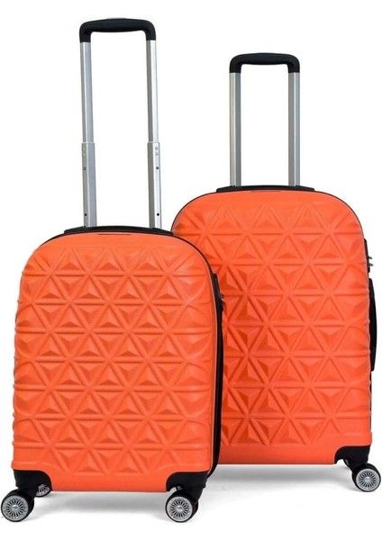 Piramit Desen Abs Seyahat Valizi, Canyon Serisi, Kabin Boy&orta Boy