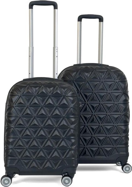 Piramit Desen Abs Seyahat Valizi, Canyon Serisi, Kabin Boy&orta Boy