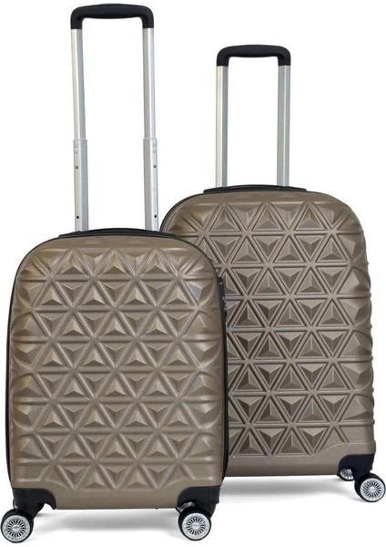 Piramit Desen Abs Seyahat Valizi, Canyon Serisi, Kabin Boy&orta Boy